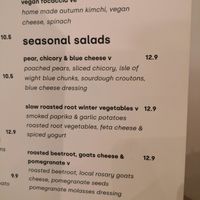 Menu at Kavi Coffee in Winchester