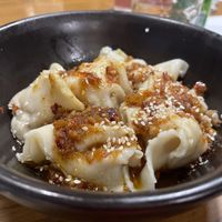 Sichuan dumplings   at Chop Chop Wok in Karachi