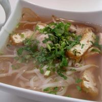 Pho soup (special small bowl) at Quan Bo De Cuisine Vegetarienne in Montreal