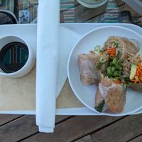 Summer rolls from the pool (vegan) at Grand Hotel in Mackinac Island