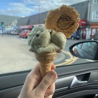 Mint choc chip  at Gabrielle's Ice Cream Parlour in Redcar