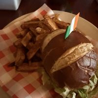 Vegan Terry Wigan burger  at Sally O'Brien's Irish Pub in Prague