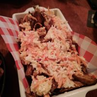 Fries with coleslaw at Sally O'Brien's Irish Pub in Prague