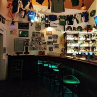 The bar at Sally O'Brien's Irish Pub in Prague