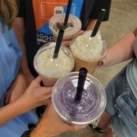 4 milkshakes (Ube is vegan) at Andia's Ice Cream in Raleigh