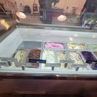Half of the ice cream offerings at Andia's Ice Cream in Raleigh