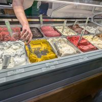 So many delicious sorbets! at Figo il Gelato Italiano in New York City