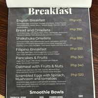 Menu may  at Bay Brew - Maybe closed in San Vicente Palawan