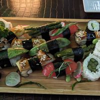 Vegan sushi set at Tokyo Bay in Salzburg