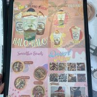 Menu may  at Cafe Socorro in Coron