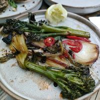 Pak choi and broccoli at Iron Lilies in Hull