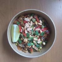 The tasty Pad Thai dish   at Planty in Belgrade