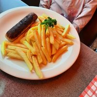 Bratwurst at Burg Metternich in Beilstein