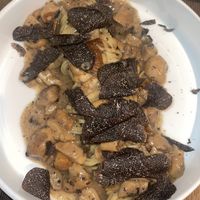 Pasta with cream sauce, mushrooms and truffle   at Oltre il Ristorante in Schilde