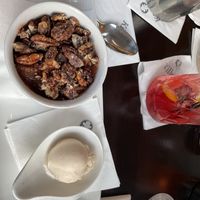 Rhubarb and nut dessert   at Calliagh Berra - Killeavy Castle  in Newry