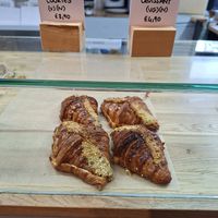 Pistachio croissants at Dùnè Bakery in Edinburgh