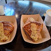 Delicious, fresh and generously sized croissants 😋 at Dùnè Bakery in Edinburgh