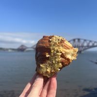 Pistachio croissant  at Dùnè Bakery in Edinburgh
