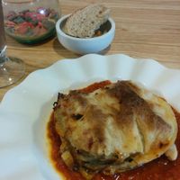 Musaka at Caballete & Berenjena in Magdalena