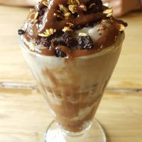 Brownie milkshake (more of a sundae) at Caballete & Berenjena in Magdalena