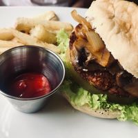 burger at Caballete & Berenjena in Magdalena