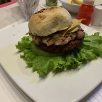 Lentil burger at Caballete & Berenjena in Magdalena