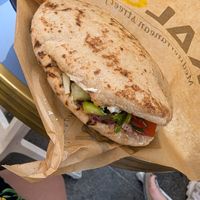 Falafel pita at KALŌS in Nice