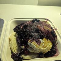Blueberry pancakes at Vegan House of Pancakes in East Point