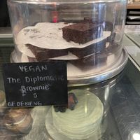 Vegan brownie   at Sweet Diplomacy in Los Altos
