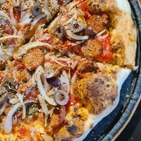 Vegan Pimienta Pizza at El Padre - Barra da Lagoa in Florianopolis