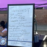Vegan options   at Midtown Farmers Market in Sacramento