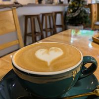 Oat flat white at Dream Beans Coffee in Hanoi