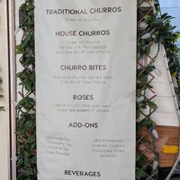 Menu (April 2025) at Churros and Mor in Victoria
