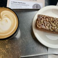 Coffee and pastry  at Leedorim in Seoul