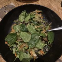 Zoodles mit Spinat, Kürbiskernen und Pilzen #Veganuary at Aposto Aschaffenburg in Aschaffenburg