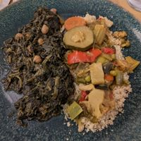 SABZI PALAK and couscous with vegetables at Orient Experience in Venice