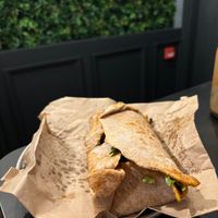 Conscious wrap with crispy strips at Yamm Tree in Liverpool