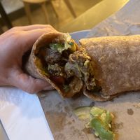 Oyster mushroom Crispy Strips Wrap  at Yamm Tree in Liverpool