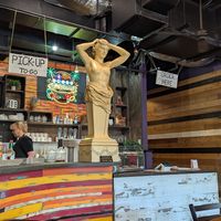 Inside the restaurant at 9th Island in Haleiwa