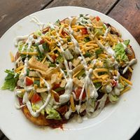 Tostada pizza  at 9th Island in Haleiwa