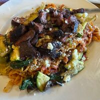 Lions mane pasta at 9th Island in Haleiwa