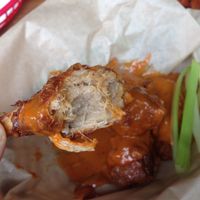 vegan drummies with peanut hot sauce at Fire on the Mountain in Portland