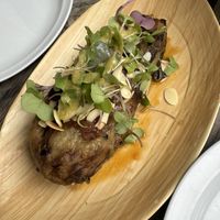 Grilled aubergine  at Sa Terrasseta in El Tarter