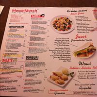 Speisekarte  at Mosch Mosch in Bonn