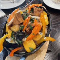This was a winner! Thai basil and tofu.  at Asiatique Eatery in Ventura