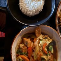 Vegetarian basil rice   at Thai Anau in Te Anau