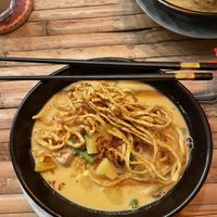 Khao soi   at Secret Garden Vegan Restaurant in Chiang Mai