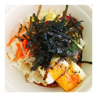 Vegan Bibimbap (+tofu) at Bab Station in Brooklyn