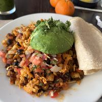 Spicy Vegan Tex Mex Tofu Hash  at Blu Jam Cafe in Sherman Oaks