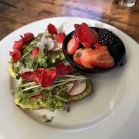 $19 avocado toast (made vegan)  at Blu Jam Cafe in Sherman Oaks